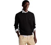 Tommy Hilfiger Sweat Homme Essential Fleece Crew Neck Regular Fit, Noir (Black), L