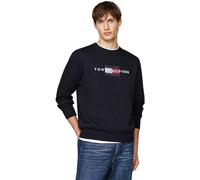 Tommy Hilfiger Sweat Homme Flag sans Capuche, Bleu (Desert Sky), 3XL
