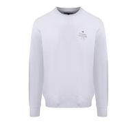 Tommy Hilfiger Sweat Homme Hilfiger Stack Col Ras-du-Cou, Blanc (White), XXL