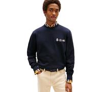 Tommy Hilfiger Sweat Homme Small Crest Outline avec Col Ras-du-Cou, Bleu (Desert Sky), XXL
