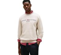 Tommy Hilfiger Sweat Homme Tommy Logo sans Capuche, Beige (Heathered Pebble), M
