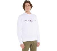 Tommy Hilfiger Sweat Homme Tommy Logo sans Capuche, Blanc (White), L