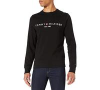 Tommy Hilfiger Men Tommy Logo Sweatshirt without Hood, Black (Black), 3XL