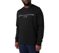 Tommy Hilfiger Sweat Homme Tommy Logo sans Capuche, Noir (Black), XXL