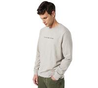 Tommy Hilfiger Sweat Homme Track Top avec Col Ras-du-Cou, Beige (Heathered Pebble), S