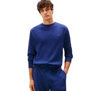 Tommy Hilfiger Sweat Homme Waffle avec Col Ras-du-Cou, Bleu (Preppy Navy), XS