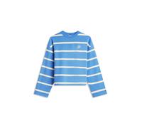 Tommy Hilfiger Th Script Mdrn Terry Swtshrt Ww0Ww48431 Sweat-Shirt à Enfiler, Blue (Mesmerizing Blue/Calico STP), S Femme