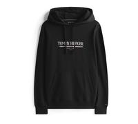 Tommy Hilfiger Sweat à Capuche Homme Brand Love en Coton, Noir (Black), M