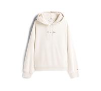 TOMMY HILFIGER Sweat-shirt 'Classic' crème / chocolat, Taille XS