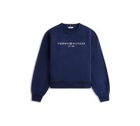 TOMMY HILFIGER Sweat-shirt 'Logo Relaxed' bleu marine / blanc, Taille L