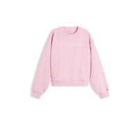 TOMMY HILFIGER Sweat-shirt 'Logo Relaxed' rose / blanc, Taille L