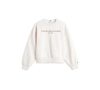 TOMMY HILFIGER Sweat-shirt noir / blanc chiné, Taille M