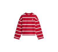 TOMMY HILFIGER Sweat-shirt rouge / blanc, Taille S