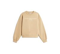 TOMMY HILFIGER Sweat-shirt sable / blanc, Taille S