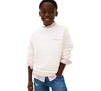 Tommy Hilfiger Sweat-Shirt Unisexe Mini Corp col C KS0KS00665 - Blanc (Ancient White), 10 Ans, Blanc (Blanc Ancien), 10 Years