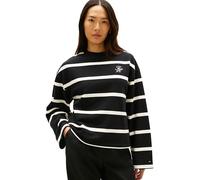 Tommy Hilfiger Sweat TH Script MDRN Terry SWTSHRT WW0WW48431 pour Femme, Noir (Noir/Calico STP), XL, Noir (Noir/Calico STP), XL