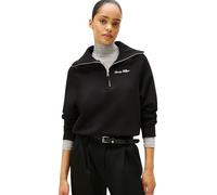 Tommy Hilfiger Sweat Zippé Femme Classic Script Fleece Demi-Fermeture Éclair, Noir (Black), M
