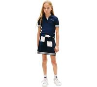 Tommy Hilfiger Sweater Dress SS Kg0kg09308 Robes, Blue (Dark Night Navy), 10 Ans Fille