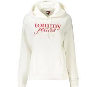 Tommy Hilfiger Sweatshirt à capuche pour femme DW0DW20170_BIYBL - Sweatshirt à manches longues avec logo imprimé, poche centrale, en 50% régénéré : Taille - XS Taille : XS