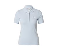 Tommy Hilfiger Polo Manches Courtes Femme 1985 Slim Pique Slim Fit, Bleu (Breezy Blue), XS