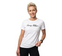 Tommy Hilfiger T-shirt Script manches courtes Blanc Femme XL