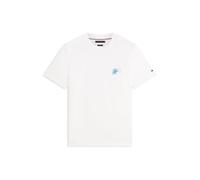Tommy Hilfiger T-Shirt de Bain pour Homme Script Monogram MW0MW43066, Blanc, L