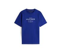 Tommy Hilfiger T-Shirt Manches Courtes Homme Stack Graphic Tee avec Col Ras-du-Cou, Bleu (Wedge Blue), S