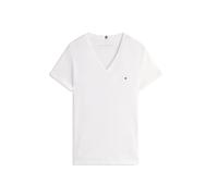 Tommy Hilfiger T-shirt Heritage à manches courtes col V Blanc L Femme