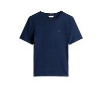 Tommy Hilfiger T-Shirt Manches Courtes Femme Slim Cody Col Ras-du-Cou, Bleu (Dark Night Navy), XL