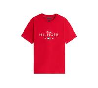 Tommy Hilfiger Men Brand Love Big Hilfiger Tee MW0MW41455 S/S T-Shirt, Rouge, XL, Rouge (Rouge Moyen), XL
