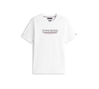 Tommy Hilfiger T-Shirt Manches Courtes Homme Brand Love Tee en Coton, Blanc (White), S