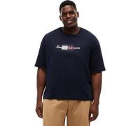 Tommy Hilfiger BT-Script Flag Tee-b Mw0mw45120 T-Shirt S/S, Blue (Desert Sky), 5XL Grande Taille Homme