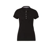 Tommy Hilfiger Polo Femme Heritage Short Sleeve Slim Polo avec Stretch, Noir (Masters Black), XS