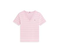 Tommy Hilfiger Femme Slim Cody V-NK SS Ww0Ww40584, Rose, XL