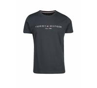 Tommy Hilfiger T-Shirt Manches Courtes Homme Core Tommy Logo Col Ras-du-Cou, Bleu (Sky Captain), XXL