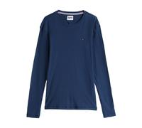 Tommy Hilfiger T-shirt côtelé à manches longues noir - Taille XL