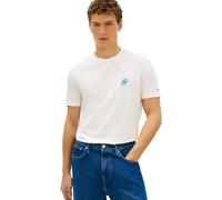 Tommy Hilfiger T-Shirt de Bain pour Homme Script Monogram MW0MW43066, Blanc, L