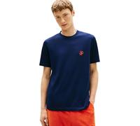 Tommy Hilfiger T-Shirt de Bain pour Homme Script Monogram MW0MW43066, Bleu, L