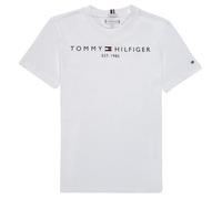 Tommy Hilfiger T-shirt Essential Tee Manches courtes Col ras-du-cou Enfant Unisexe Blanc 12 ans