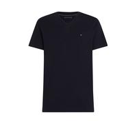 Tommy Hilfiger T-Shirt Manches Courtes Homme Essential Tee avec Col en V, Bleu (Desert Sky), S