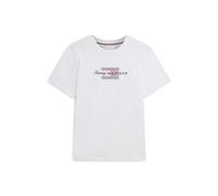 TOMMY HILFIGER T-Shirt 'Flag Graphic' rouge / noir / blanc, Taille M