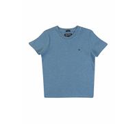 Tommy Hilfiger T-shirt garçon Manches courtes Col ras-du-cou Bleu (Dark Allure Heather) 8 ans