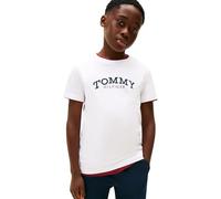 Tommy Hilfiger T-Shirt Graphique imprimé MONOTYPE garçon KB0KB10051 S/S T-Shirt Blanc (Blanc), 16 Ans, Blanc (Blanc), 16 Ans