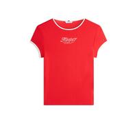 TOMMY HILFIGER T-shirt homard / blanc, Taille XS