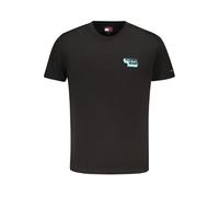 Tommy Hilfiger - T-shirt Homme en Coton Noir Emblème Élégant - Homme - Tops - Noir - Taille: M