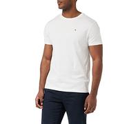 Tommy Hilfiger T-Shirt Homme Manches Courtes Encolure Ronde, Blanc (White), M