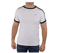 Tommy Hilfiger T-Shirt Homme Manches Courtes Encolure Ronde, Blanc (White), S