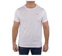 Tommy Hilfiger T-Shirt Homme Manches Courtes Encolure Ronde, Blanc (White), S