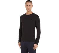 Tommy Hilfiger T-Shirt Homme Stretch Slim Fit Long Sleeve Tee Encolure Ronde, Noir (Black), L