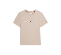 TOMMY HILFIGER T-Shirt 'Logo Embroidery Slim' beige / blanc, Taille M